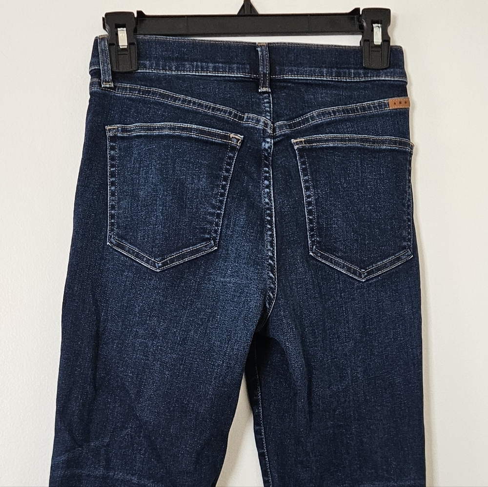 AYR Womens Jeans The Pop 25S Short Dark Wash Straight Leg Classic USA Made Crop - Picture 5 of 10